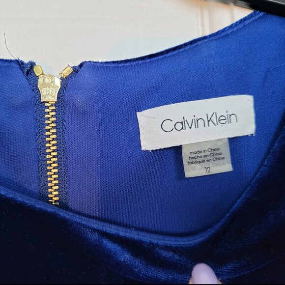 CK Velvet Bodycon Dress Size 12 - Picture 5 of 5